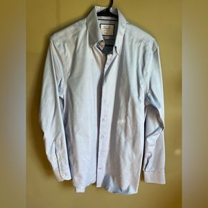 Charles Tyrwhitt Men's Light Blue Button Down Shirt15.5 X 34 Extra Slim Fit